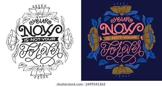 Trendy hand drawn doodle lettering quote. Lettering for t-shirt design, mug print, bag print, clothes fashion. 100% hand drawn vector image.