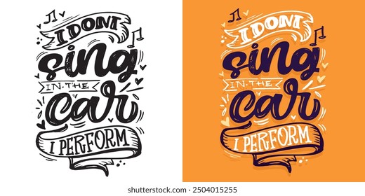 Trendy hand drawn doodle lettering quote. Lettering for t-shirt design, mug print, bag print, clothes fashion. 100% hand drawn vector image.