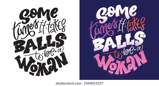 Trendy hand drawn doodle lettering quote. Lettering for t-shirt design, mug print, bag print, clothes fashion. 100% hand drawn vector image.