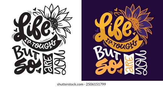 Trendy hand drawn doodle lettering quote. Lettering for t-shirt design, mug print, bag print, clothes fashion. 100% hand drawn vector image.