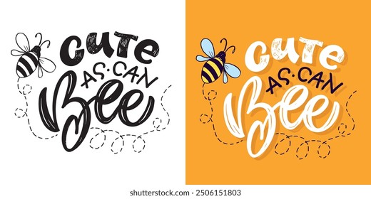 Trendy hand drawn doodle lettering quote. Lettering for t-shirt design, mug print, bag print, clothes fashion. 100% hand drawn vector image.