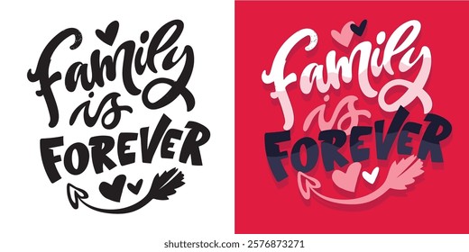 Trendy hand drawn doodle lettering quote about love and Valentine's day. Lettering for t-shirt design, mug print, bag print, clothes fashion. 100% hand drawn vector image.