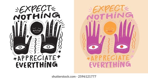 Trendy hand drawn doodle lettering quote. Lettering for t-shirt design, mug print, bag print, clothes fashion. 100% hand drawn vector image.
