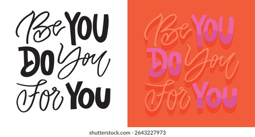Trendy hand drawn doodle lettering quote. Lettering for t-shirt design, mug print, bag print, clothes fashion. 100% hand drawn vector image.