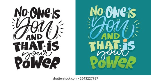 Trendy hand drawn doodle lettering quote. Lettering for t-shirt design, mug print, bag print, clothes fashion. 100% hand drawn vector image.