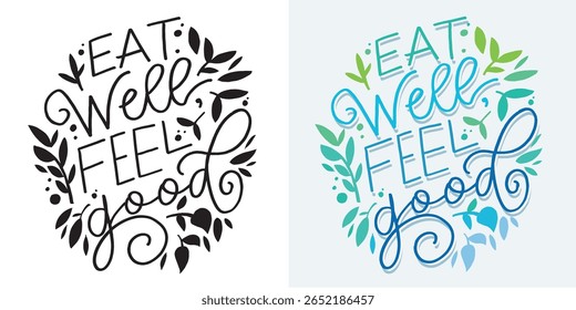 Trendy hand drawn doodle lettering quote about healthy food. Lettering for t-shirt design, mug print, bag print, clothes fashion. 100% hand drawn vector image.
