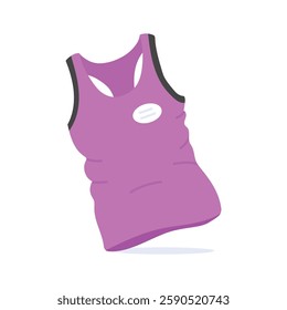 Trendy hand drawn icon of tank top in editable design