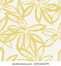 Trendy Hand drawn Wild Meadow florals , Flower bouquet illustration Seamless Pattern Design, Design for fashion , fabric, textile, wallpaper, cover, web , wrapping and all prints