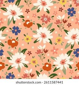 Trendy Hand drawn Wild Meadow florals illustration Seamless Pattern Vector Design, Design for fashion , fabric, textile, wallpaper, cover, web , wrapping and all prints.
See less