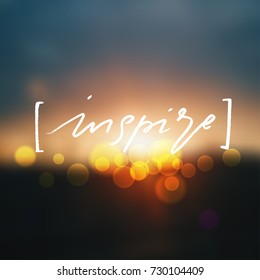 trendy hand lettering poster. Hand drawn calligraphy inspire
