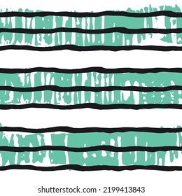 Trendy hand painted overlapped striped pattern on white background. Vector illustration. Pattern for print, scrapbooking, wallpaper, textile, fashion, packaging.