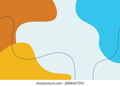 Trendy hand-drawn dynamic watercolor fluid shapes and benefits your creative project's creative abstract background artfully complemented with light color lines. Decorative texture for device, landing