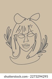 Ilustraciones de vectores de moda dibujadas a mano. Resumen minimalista de caras, manos y formas en estilo de silueta contemporáneo