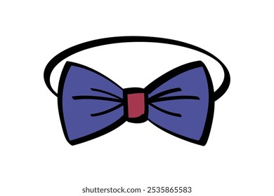 Trendy headband with bow icon, vector illustration in cartoon style - perfect for clothing accessories design