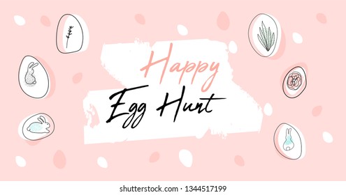 Trendy Header Design with different hand drawn shapes and textures. Cute social media backdrop for advertising, web design, posters, invitations, greeting cards, birthday or anniversary.