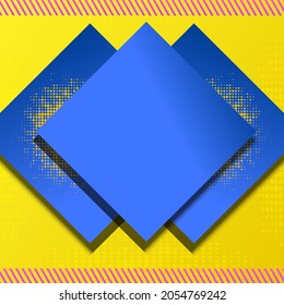 fondo de plantilla de vector abstracto hipster de moda con degradado suave azul y amarillo
