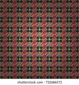 Trendy hipster geometry. Vector seamless pattern. Modern stylish texture with red, beige and blue tiles. Repeating geometric tile pattern. Simple graphic design.