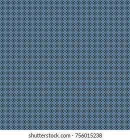 Trendy hipster geometry. Vector seamless pattern. Simple graphic design. Modern stylish texture with blue, violet and black tiles. Repeating geometric tile pattern.