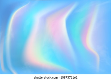 Trendy Holographic abstract background with gradient mesh. Iridescent texture. Vector illustration for your creative project design: cover, book, printing, brochure, flyer, poster, banner, wallpaper