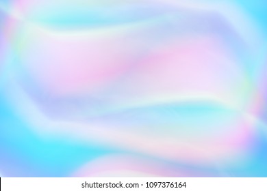 Trendy Holographic abstract background with gradient mesh. Iridescent texture. Vector illustration for your creative project design: cover, book, printing, brochure, flyer, poster, banner, wallpaper
