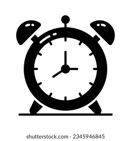 Trendy icon of alarm clock in editable style, easy to use and download