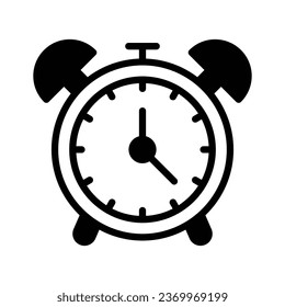 Trendy icon of alarm clock in editable style, easy to use and download
