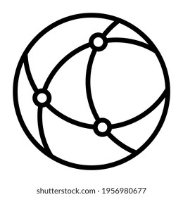 Trendy icon design of globe vector