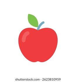 A trendy icon design representing a juicy apple, suitable for food marketing.