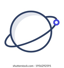 Trendy Icon Design der gesättigten Vektorgrafik des Planetensystems