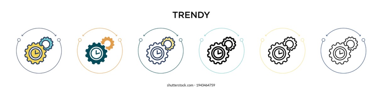Icono de moda en estilo relleno, delgado, contorno y trazo. Ilustración vectorial de dos diseños de iconos vectoriales de moda en color y negro se puede utilizar para móviles, ui, web