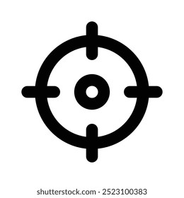 Icono de moda de fucus, diseño de Vector objetivo en estilo editable