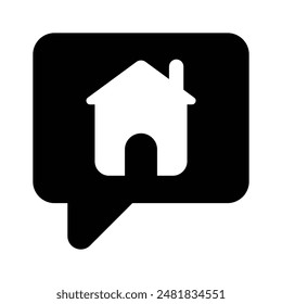 Icono de moda del mensaje principal en estilo de diseño editable