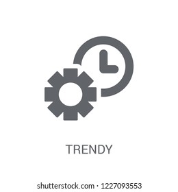 Trendy icon. Trendy Trendy logo concept on white background from Productivity collection. Suitable for use on web apps, mobile apps and print media.