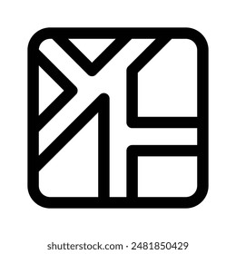 Trendy icon of map location is up for premium use