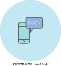 Icono de moda sobre fondo azul para web y gráfico móvil.
