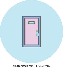 Trendy icon on blue background for web and mobile graphic.