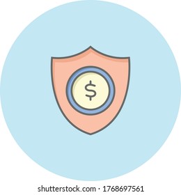 Icono de moda sobre fondo azul para web y gráfico móvil.