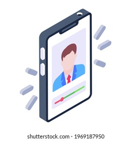 A trendy icon of online user