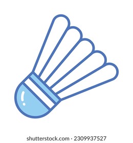 Trendy icon of shuttlecock in editable style, game equipment vector