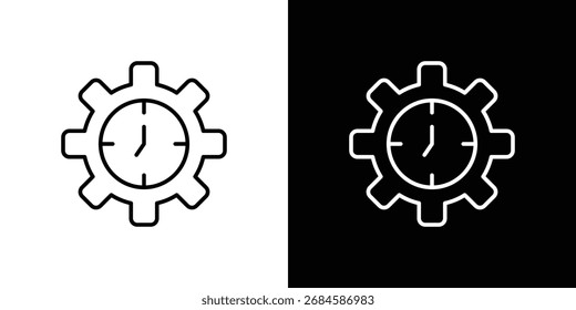 Trendy icon thin line symbol on white background. Editable stroke vector illustration
