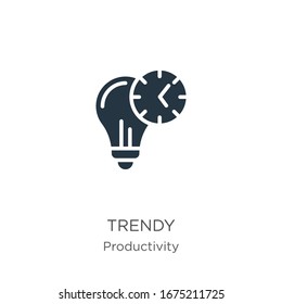 Trendy icon vector. Trendy flat trendy icon from productivity collection isolated on white background. Vector illustration can be used for web and mobile graphic design, logo, eps10