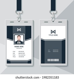 Trendy Id card design template EPS 10