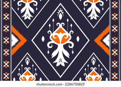 trendy Ikat pattern design. suitable for textures, fabrics, embroidery, clothing, weaving, wrapping, scarves, sarongs