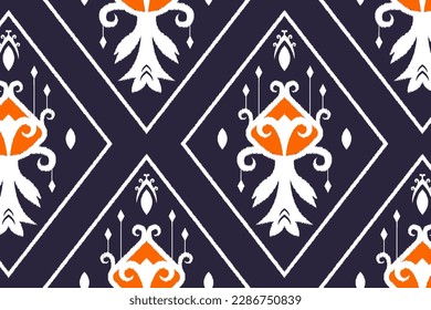 trendy Ikat pattern design. suitable for textures, fabrics, embroidery, clothing, weaving, wrapping, scarves, sarongs