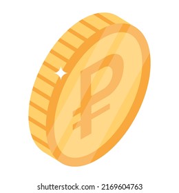 Icono isométrico de moda de cripto 

