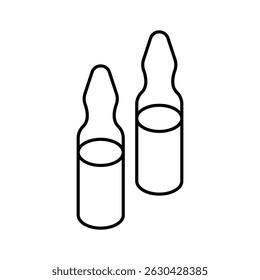 A trendy isometric style icon for medicine vials