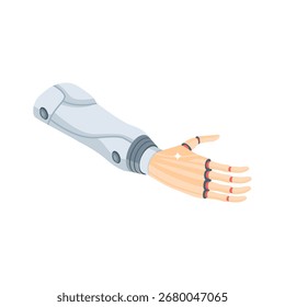 Trendy isometric style icon of precision robotic arm