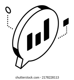 Trendy isometric vector of data transfer 

