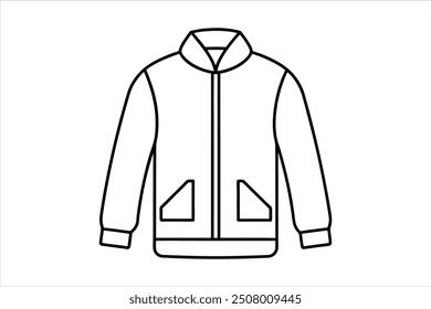 Trendy Jacket Silhouette Vector Art for Fashion Design