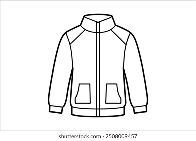 Trendy Jacket Silhouette Vector Art for Fashion Design